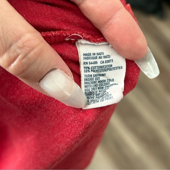 American Eagle Heather Red Graphic T-shirt Men Size Large - Picture 5 of 7